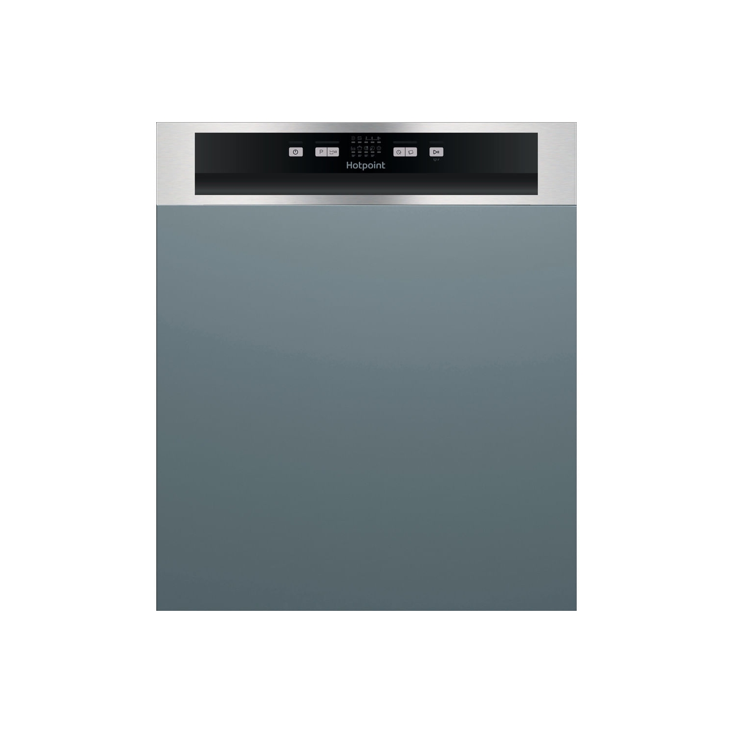 Hotpoint Full size Semi Integrated Dishwasher Stainless Steele Sperrin Electronics